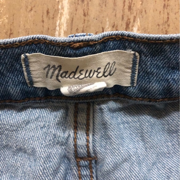 Madewell Mid-Rise Perfect Vintage Jean Knee-Rip Edition Medium Wash size 30 - Picture 3 of 10